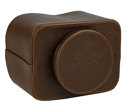 HofferRuffer Spinning Remote Control Holder, Remote Caddy, Spinning Remote Control Organizer, PU Leather (Classic Brown)