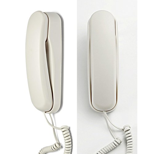 Landline Phone - Durable Corded Phone for The Office. Mini Phone uses HD Sound Chips, Making The Sound Clearer. It is Suitable for Office and Home use, and More.(White)