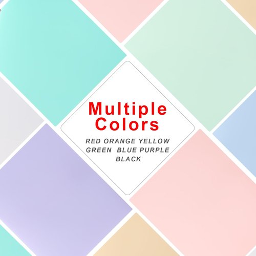 Aegero Plastic Folders - Durable 2-Pocket File Folders with Business Card Slot | 7 Pack, Sakura Pink