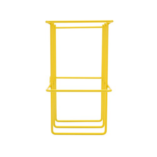 Zing Green Products 7199 Wall Mount Wire Basket SDS Binder Holder with Mounting Hardware, 14 by 9 by 4.5 Inch, Yellow, One Per Pack