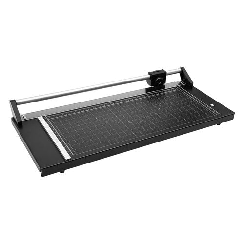 LNUJIUN 24 Inch Rotary Paper Trimmer Photo Paper Cutter with Positioning Ruler & 2 Blades Cut Paper Cutter for Photo Sticker Shops, Offices