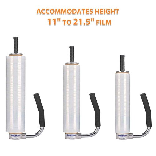 Amarite shrink wrap handle,Industrial Stretch Film Dispenser including Film Cutters,Suitable for 11" to 21.5" film height Pallet Wrap.Top Quality Stainless Steel, Tough, Durable