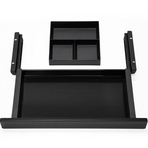 Under Desk Storage Drawer, 15.5Inch Shallow Under Desk Drawer Organizer