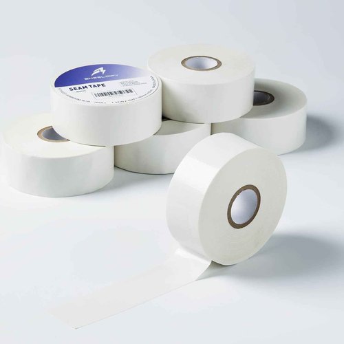 Sheeldify 1.97" x 164‘ Seam Tape - Duct Tape Edge Tape Heavy Duty Multi-Purpose, Hand-Tearable, No Residue, White, 6 Roll