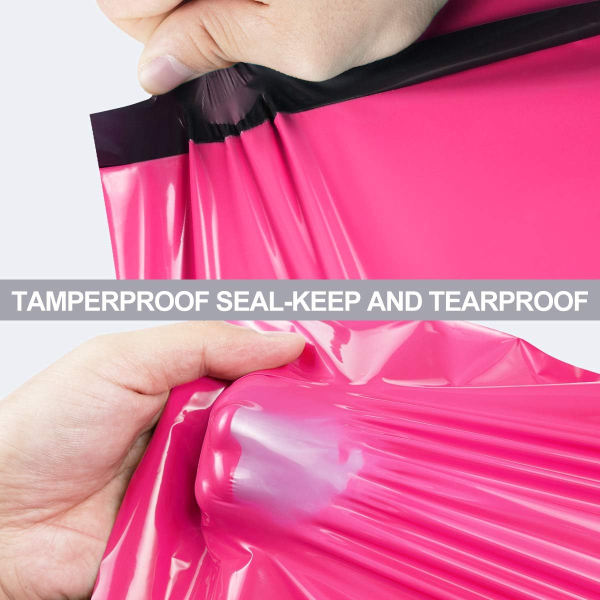 UCGOU Poly Mailers - Extra Large 24x24 Inch Hot Pink Shipping Bags | Strong, Waterproof & Self-Seal, 100 Pack