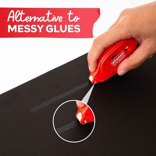 XFasten Adhesive Roller for Scrapbooking Japan Dots 6mm x 59ft 20-Pack Double Sided Tape Roller, Scrapbooking Paper Safe Double Sided Glue Tape Roller Runner, Adhesive Scrapbooking Supplies