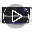 DocSafe Black Vinyl Record Storage Box 13x13x13 Inch Lockable Fireproof Water-Resistant Organizer for 100+ Records