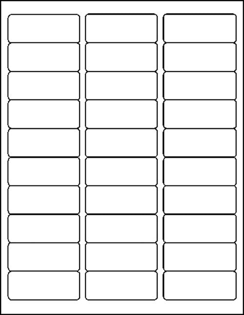 MACO Printable Labels for Mailing - Laser/Ink Jet Compatible Shipping Address Labels, 30 per Sheet, 1" x 2-5/8", Box of 250 Pages/7500 Labels, White