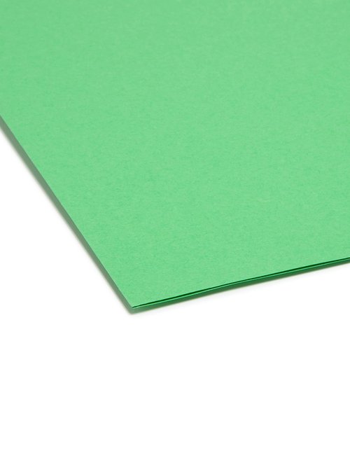 Smead SuperTab File Folder, Oversized 1/3-Cut Tab, Letter Size, Green, 100 per Box (11985), Pack of 1