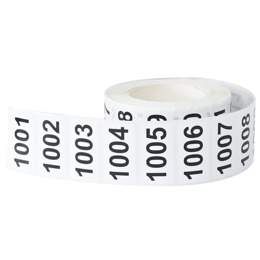 DGBDPACK Consecutively Numbered Labels, 1.5 x 0.79 Inch Self-Adhesive Inventory Numbered Sticker (1001-2000)