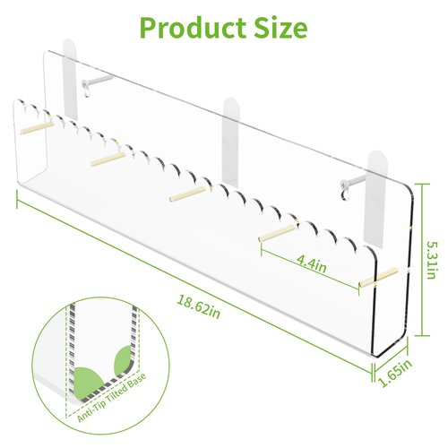 Laumffon Brochure Holder Wall Mount, 2 Pack Acrylic Modular Flyer with Adjustable Magnetic Golden Bolt, Wavy Lace Pamphlet Display Stand for Organizer Trifold Flyer, Document, Leaflet, 4 Slots