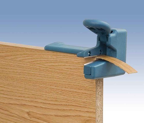 Virutex RC21E Manual End Trimmer for Edge Banding on PVC, Melamine, Polyester, Veneer with Perfect Clean Cut on All Corners, No Other Finishing Operations Required, Equipped with Twin Use Blades
