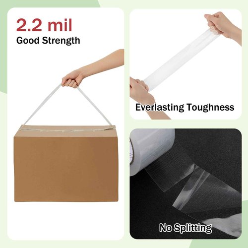 PLUMEQUICK Packing Tape Rolls, 1.88 in x 60 Yards, Total 1440 Yards, 24 Tape Rolls, for Shipping and Moving, Clear (24)