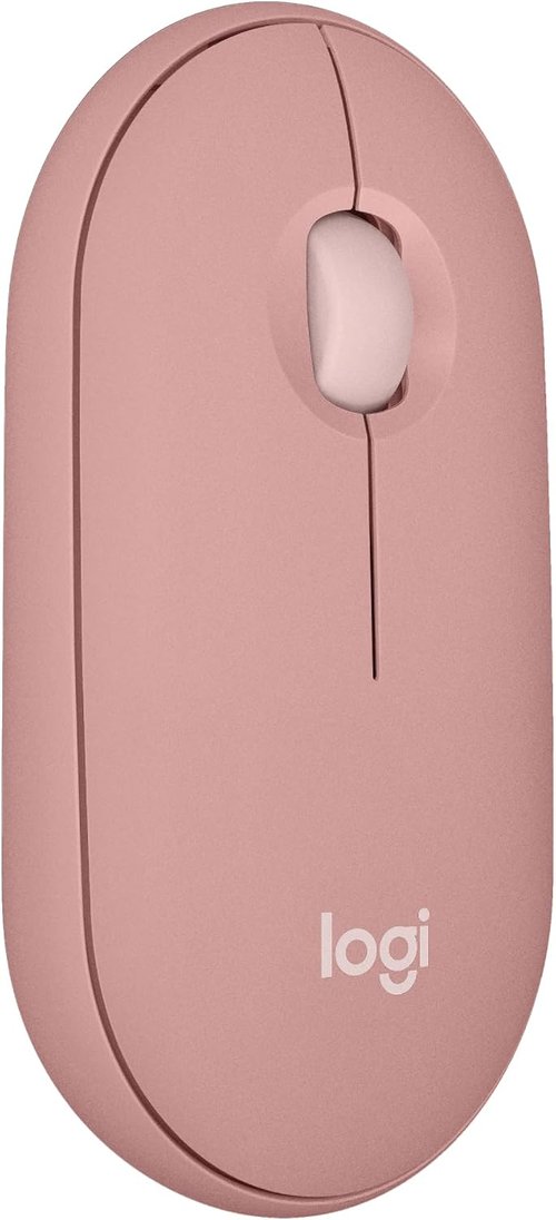 Logitech Pebble M350s Slim Bluetooth Wireless Mouse - Portable, Lightweight, Customizable, Quiet Clicks | Tonal Rose