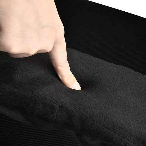 Aloudy Ergonomic Memory Foam Armrest Pads - Comfy Elbow Covers for Pressure Relief | Set of 2, Black
