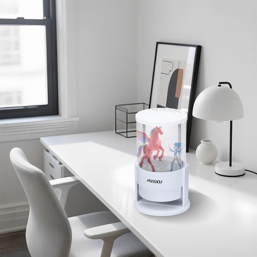 Missyou 3D Hologram Fan - 360° HD Projector with Remote & WiFi | 700 Video Library for Business & Events