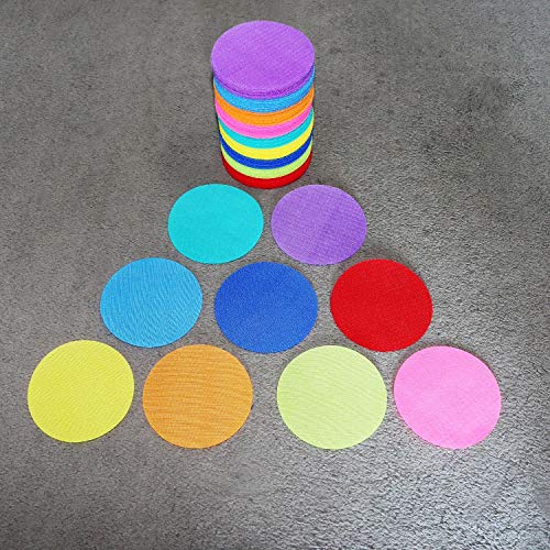 4 Inch Reusable Carpet Floor Markers for Classroom & Sports Activities - 72 Pack