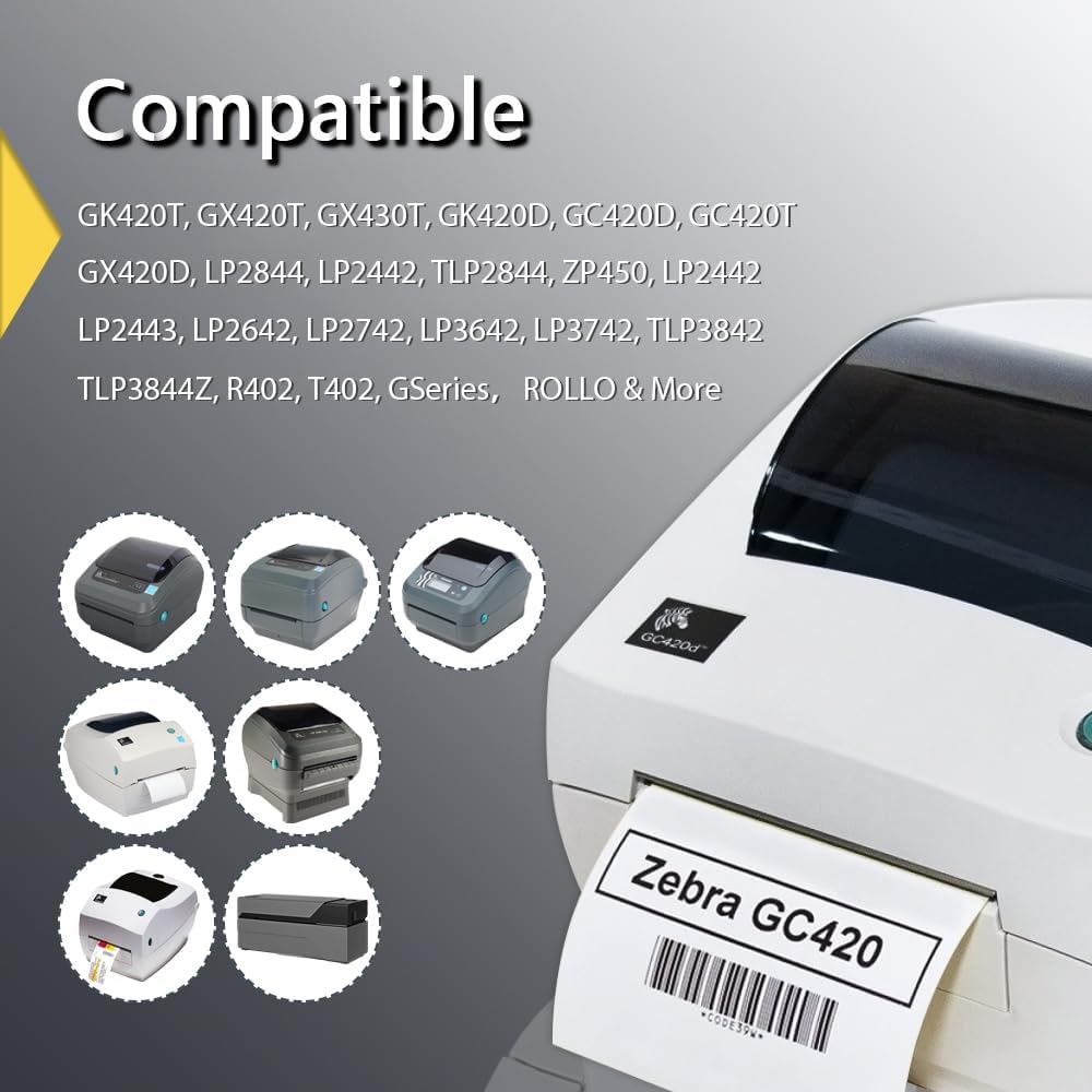 BETCKEY 2 Inch Circle Thermal Sticker Labels, Compatible with Zebra & More Label Printer, Perforated [1 Rolls, 750 Round Labels]