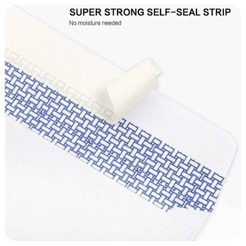 #8 Double Window Security Check Envelopes, No.8 Double Window Bussiness Envelopes Designed for QuickBooks Checks - Computer Printed Checks - 3 5/8 X 8 11/16 (NOT for INVOICES) - 24 LB - 1000 PACK