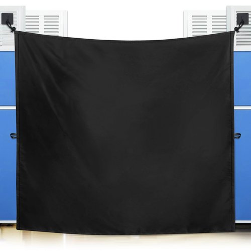 72 * 66IN Office Cubicle Curtain Cubicle Privacy with Self-Adhesive Hook Adjustable Length All-Around Privacy Curtain Door Partition for Workstations Study Room