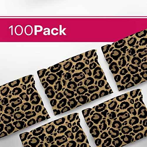 10x13 Poly Mailers ? Leopard Print Design ? Waterproof, Tear-Resistant Shipping Bags with Adhesive Seal ? 100 Pack ? Package Mint