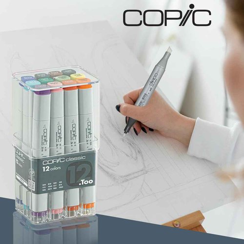 Copic Original Markers 12pc Set-Basic