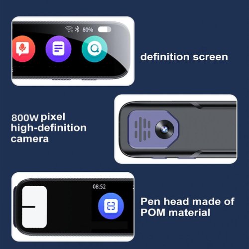 Ai Pen Scanner, ScanSense Ai Smart Pen, Scan Sense Pen, Offline Translation in 60+ Languages, Get Real-Time Explanations for Math, Science, History, and More—just Scan Text with The Pen