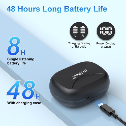 AI Translation Earbuds Real Time, 164 Language Translator Earbuds, 3-in-1 Bluetooth 5.4 Translation Headphones with 5 Translation Modes, 48H AI Ear Buds Translator Device for Business/Learning/Travel