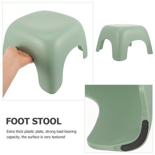 Yardenfun Non Slip Step Stool Heavy Duty Plastic Foot Stool for Bathroom Outdoors Stackable Design for Reach Sinks Change Shoes and Rest