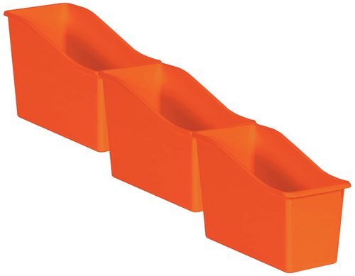 Teacher Created Resources® Orange Plastic Book Bin (Pack of 3)