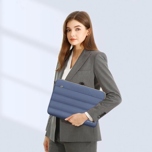 MOSISO Laptop Case - 16 Inch & 15-15.6 Inch Puffy Sleeve for MacBook Pro & More | Lavender Gray