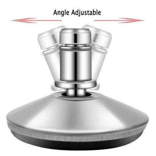 uvce Bell Glides Replacement Office Chair Swivel Caster Wheels to Fixed Stationary Castors，Adjustable Castor Low Profile Stool with Separate Self Adhesive Felt Pads Black 5pcs Silver