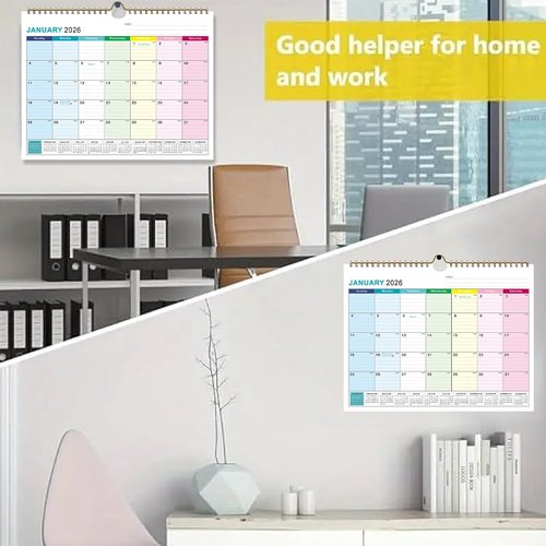 Large Dry Erase Calendar for Wall - Wall Calendar Dry Erase (multicolored)