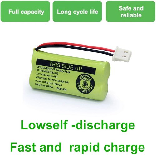 GEILIENERGY Cordless Phone Battery - Compatible with VTech CS6114/CS6419 | Pack of 2 Batteries