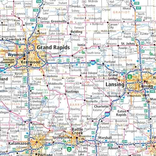 Rand McNally Easy to Fold: Michigan Laminated Map