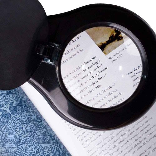 OttLite LED Desk Lamp with Adjustable Magnifier, Prevention Series - Designed to Reduce Eyestrain - Adjustable Flexible Neck, 4 Brightness Settings & Touch Controls - Crafting, Reading & Studying