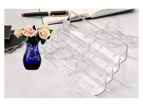 1InTheOffice Business Card Stand, Business Card Holders Display, 8 Pocket Multiple Business Card Display, 400 Card Capacity