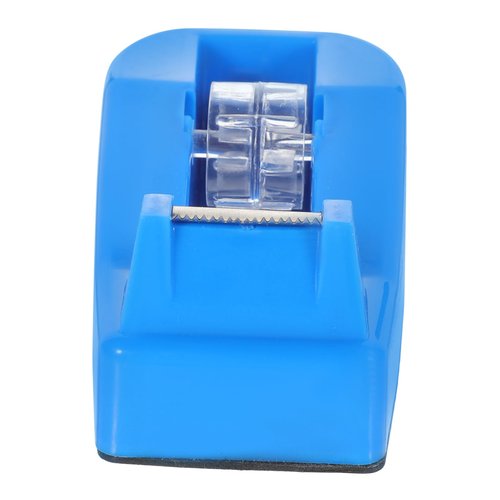 DOITOOL Tape Cutter Dispenser Non Adhesive Stand Small Tabletop Tape Organizer Portable Tape Holder Colored Tape Holder Office Supplies Plastic Blue