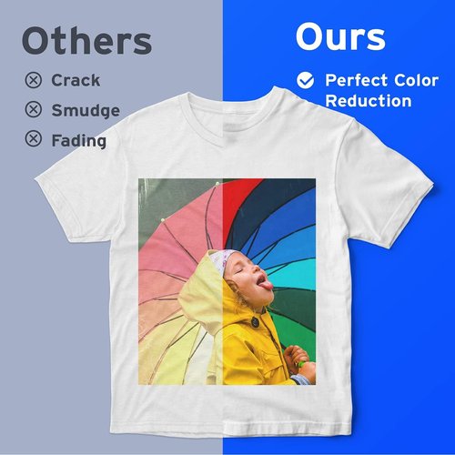 Printers Jack Sublimation Paper - 8.5 x 11 Inches, 100 Sheets, 120gsm for Epson & Sawgrass Printers | Ideal for T-Shirts & Mugs