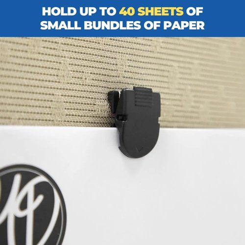 1InTheOffice Cubicle Clips, Black, 12/Pack (Black)
