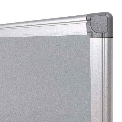 BEST BOARD Gray Bulletin Board, Felt Board 24 x 36 inches, Memo Board, Message Board, Notes Manager with Silver Aluminum Frame for Home, School and Office