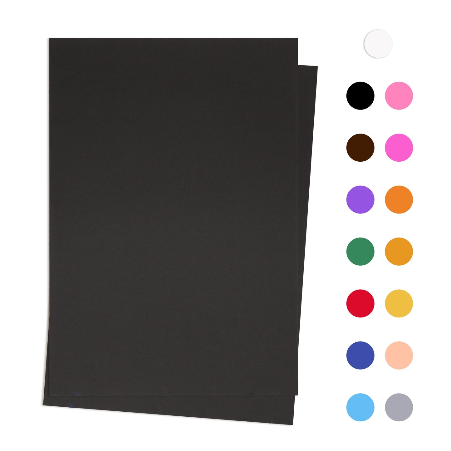 Sonjade Scrapbook Supplies Colored Cardstock Poster Board Crafts Construction Paper, 10 Sheets, 10 x 14.5 Inch (Black)