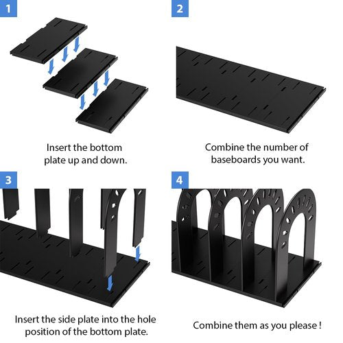 AIFEIRIC File Organizer,Desk Organizer,Binder Organizer for Desk, Mail Organizer,Adjustable Vertical Magazine File Holder for Office School & Classroom (black)