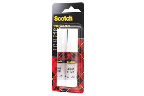 Scotch Wrinkle-Free Glue Sticks - 2 Pack, .27 oz Each | Perfect for Crafting and Repairs