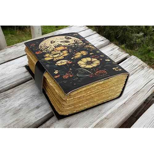 SH SHIFAA HANDICRAFT Fox Leather Journal Book of Shadows Notebook Handmade Daily Notepads for Men & Women Blank Paper 7x5 Inches - Best Gift for Art Sketchbook & Notebook (Fox Print 400 Pages)
