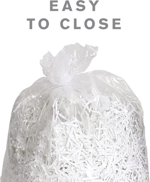 Highmark Shredder Bags - 1 Mil Thickness, 15 Gallon Capacity, Clear | Box of 25