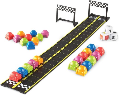 Learning Resources Mini Motor Math Activity Set - Engaging Math Manipulatives for Preschoolers | Addition & Subtraction Games