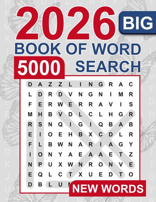 Big Book of Word Search - 5000 Engaging Puzzles for Adults | Large Print & Eye-Friendly Design
