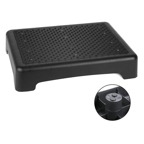 TARFEPA Non Slip One Step Stool for Seniors, Adults, Indoor/Outdoor Portable Stair Assist, Mobility Step Stool for Bedside, Car, Kitchen, Bathroom, Black