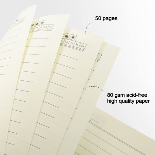 Epakh 22 Pack A5 Spiral Notebook with Kraft Cover, Back to School Hardcover Spiral Journal Notebook 5.5 x 8.3 Inch, First Day of School Travel Journal Notepad, 50 Sheets 100 Pages(Brown,Lined)